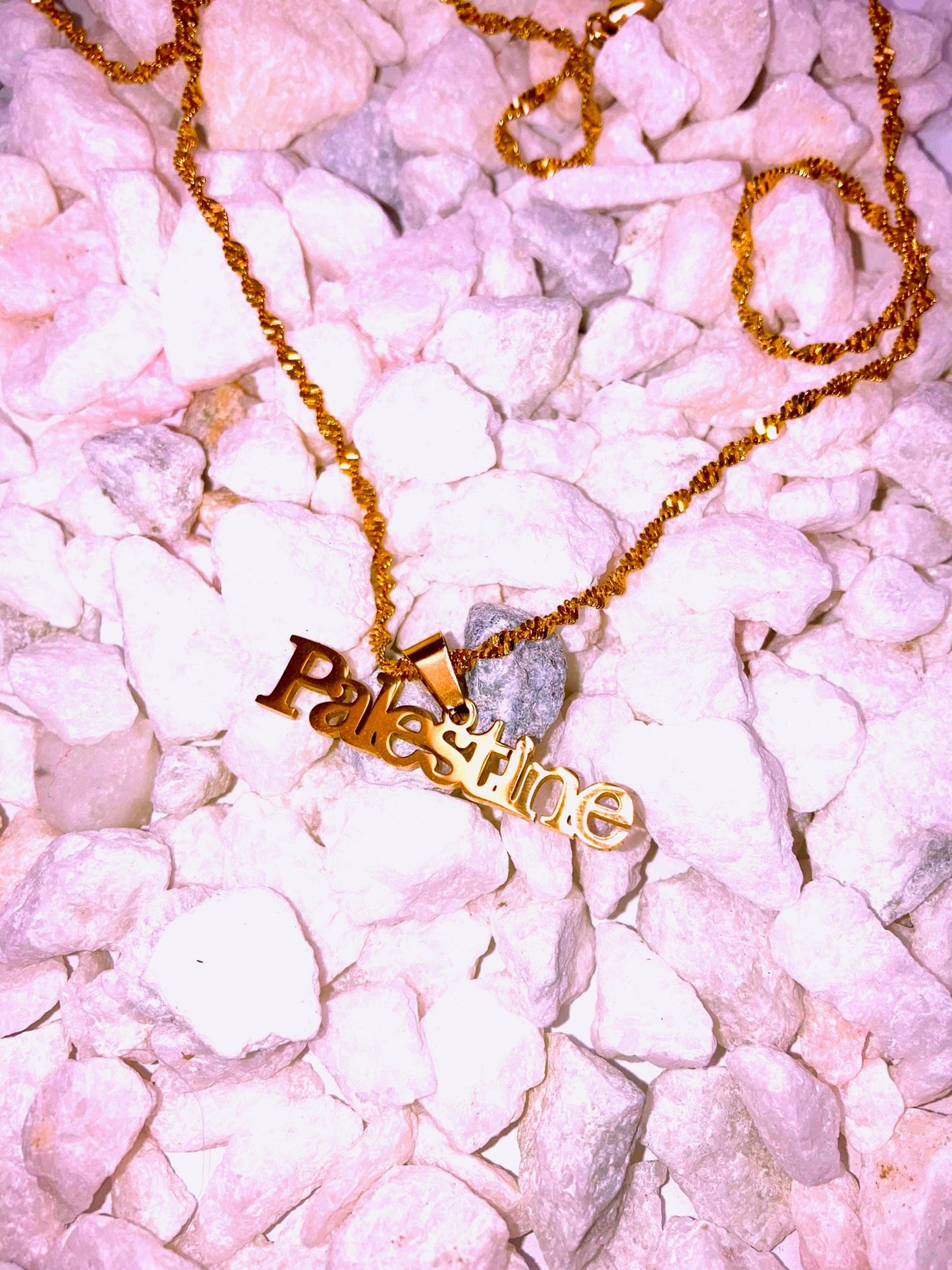 Stainless Steel Palestine  Pendant Necklace For Men Women.