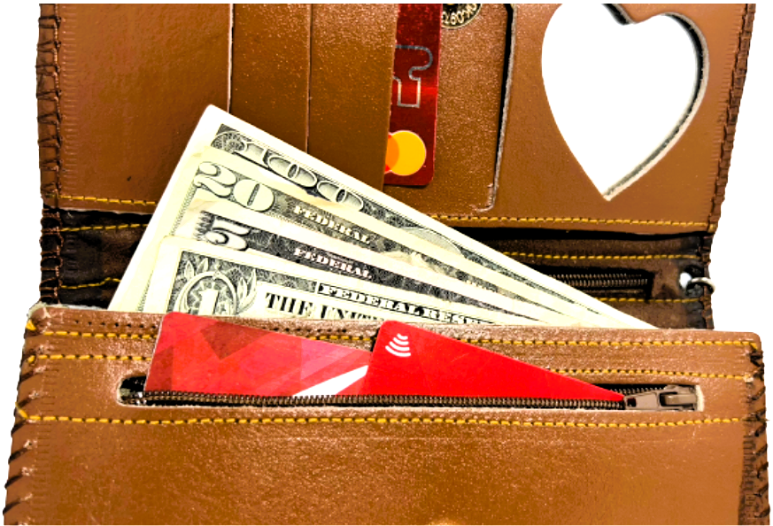 Handmade wallet for women, made from cow leather (Jumanah جمانة) جلدطبيعي
