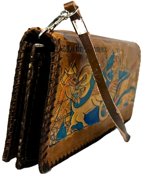 Handmade wallet for women, made from cow leather (Jumanah جمانة) جلدطبيعي