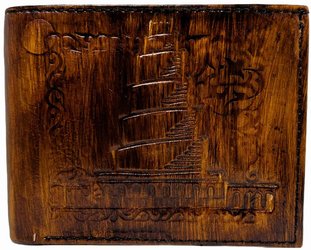 Men Handmade wallet of leather.  (Malwayat Samaraa)