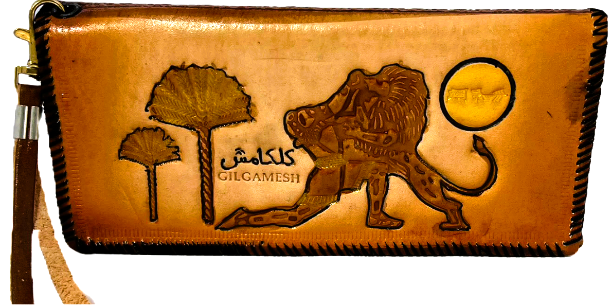 Handmade wallet for women, made from cow leather. ( Hadeel هديل). جلد طبيعي