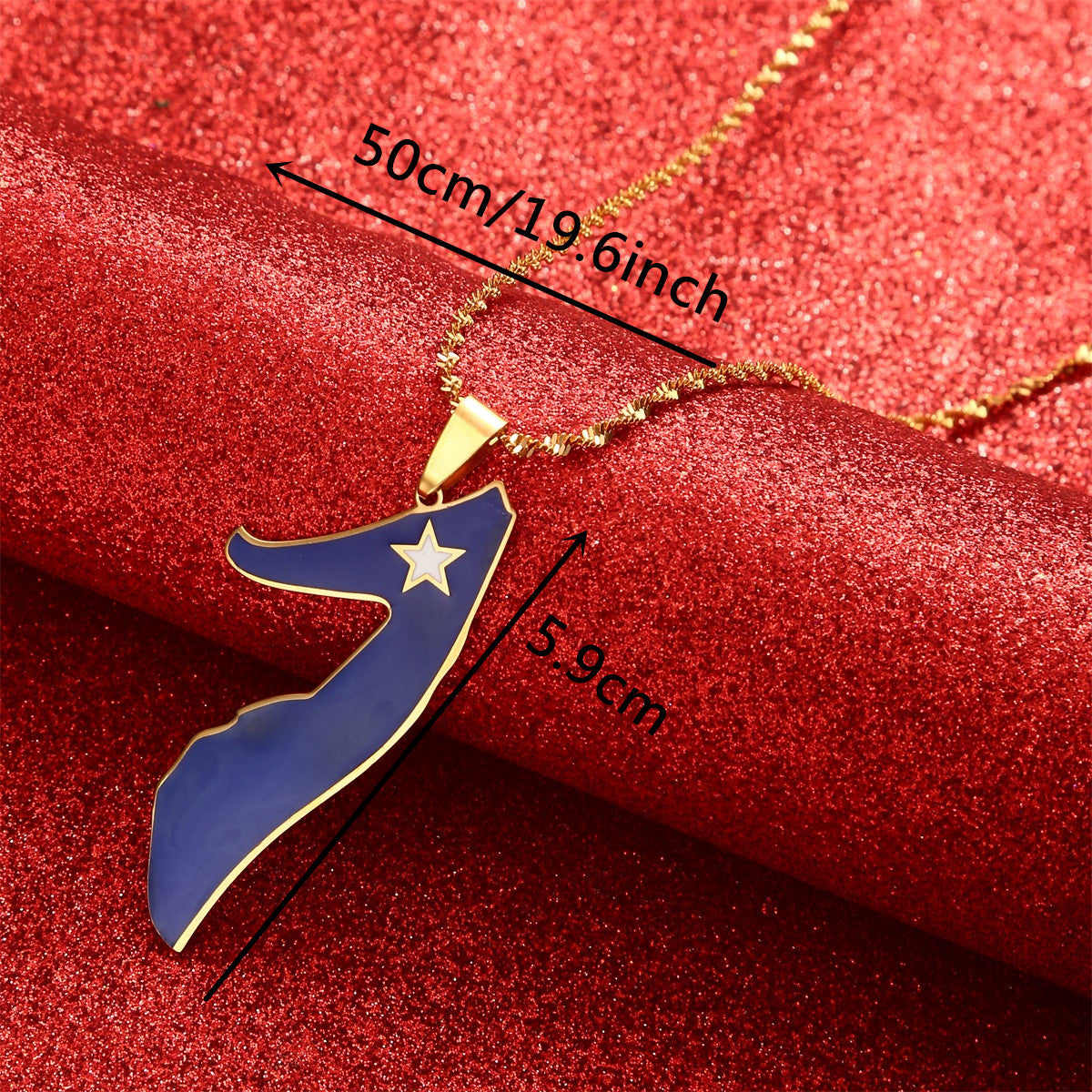 African Somalia Country Map And Flag Pendant Necklace For Women Men Jewelry