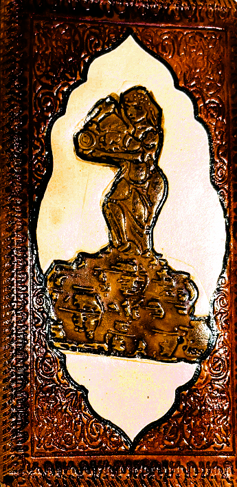 Handmade wallet for women, made from cow leather. (Kahramanah كهرمانة) جلد طبيعي