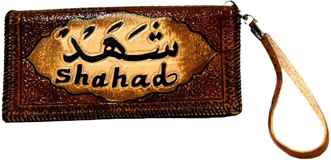 Handmade wallet for women, made from cow leather.( Shahad شهد) جلد طبيعي