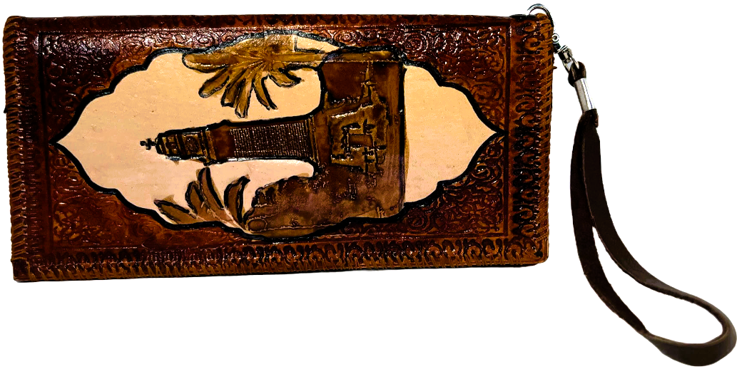 Handmade wallet for women, made from cow leather. جلد طبيعي