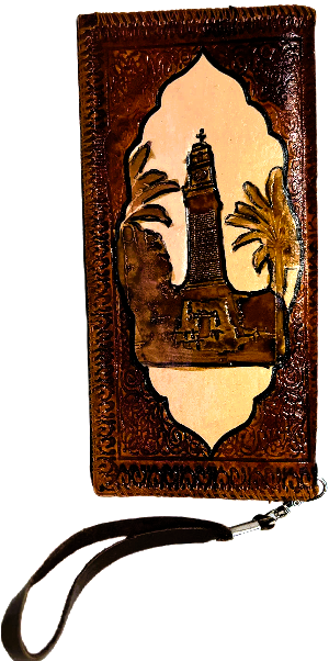 Handmade wallet for women, made from cow leather. جلد طبيعي