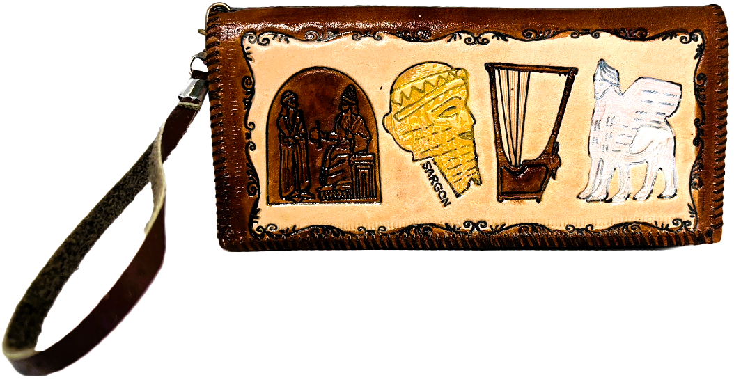 Handmade wallet for women, made from cow leather (Baneen بَنين) جلد طبيعي