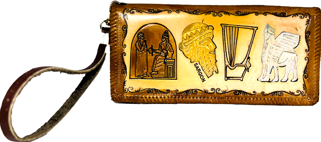 Handmade wallet for women, made from cow leather. ( Rasha رَشا) جلد طبيعي