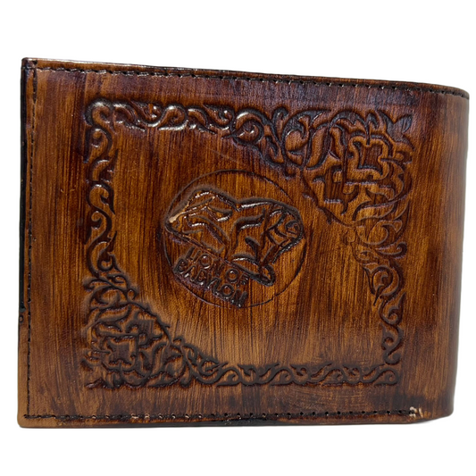 Men Handmade wallet of leather. Lion of Babylon (جلد طبيعي)
