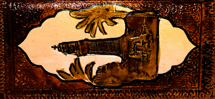 Handmade wallet for women, made from cow leather. جلد طبيعي