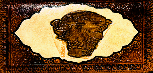 Handmade wallet for women, made from cow leather.  (Sargon of Akkad  سرجون الأكدي)  جلد طبيعي