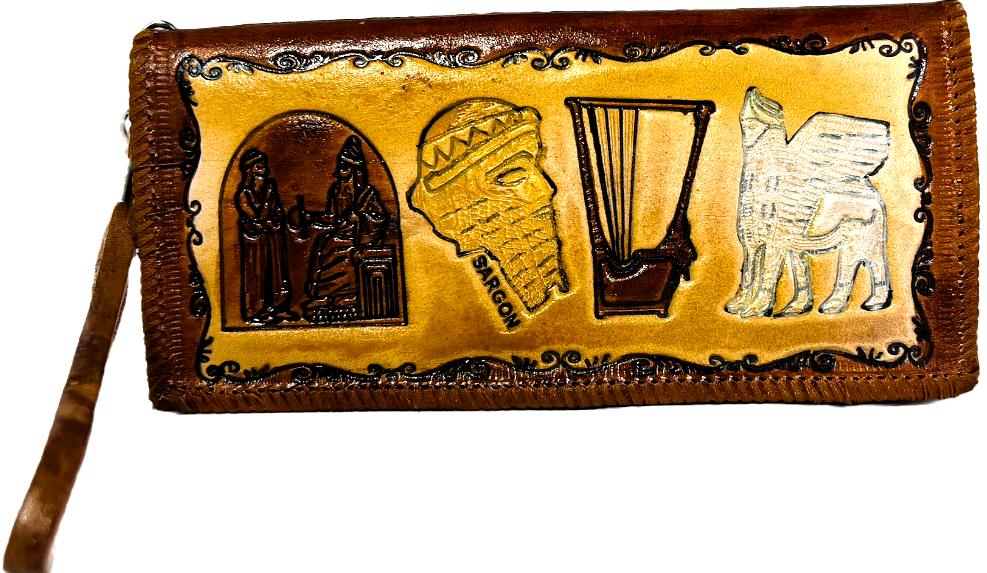 Handmade, made from cow leather. Great Ziggurat of Ur, Nasiriyah, Iraq,  زقورة إور ... جلد طبيعي