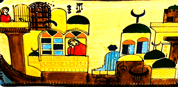 Handmade wallet for women, made from cow leather. ( Maryam مَريَم ) جلد طبيعي