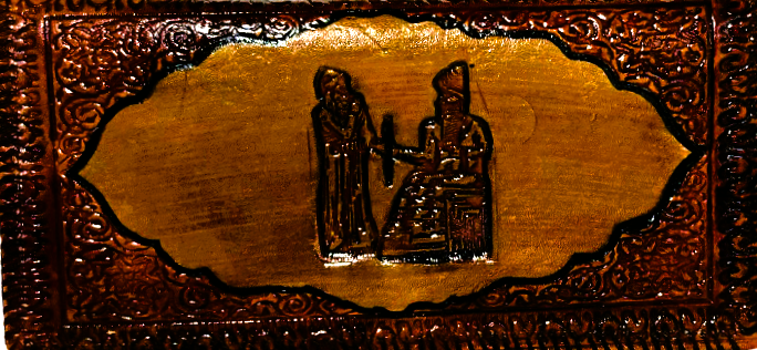 Handmade wallet for women, made from cow leather. (Hammurabi حمورابي)  جلد طبيعي